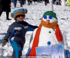 جشنواره زمستانی آدم برفی در سردشت