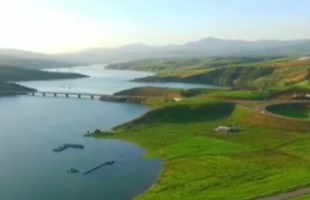 ویدیویی هوایی از دریاچه و پل سردشت
